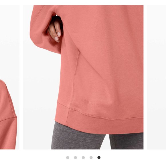 Lululemon Perfectly Oversized Crew in Brier Rose Size 4 - Picture 5 of 8